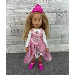 KATHE KRUSE KRUSELINGS Vera Fairy Doll Pink Glitter Outfit Crown 9 Inch